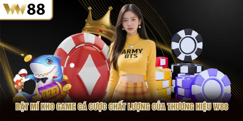 Bật mí kho game cá cược chất lượng của thương hiệu W88