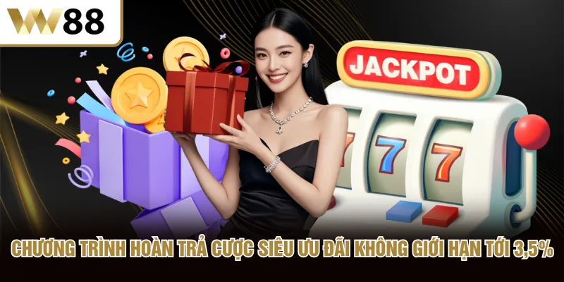 Chương trình hoàn trả cược siêu ưu đãi không giới hạn tới 3 5