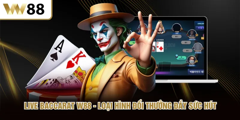 Live Baccarat W88 Loại Hình Đổi Thưởng Đầy Sức Hút