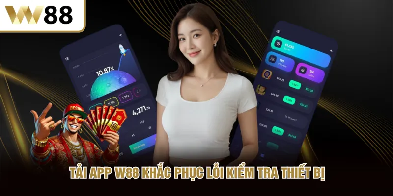Tải app W88 khắc phục lỗi kiểm tra thiết bị