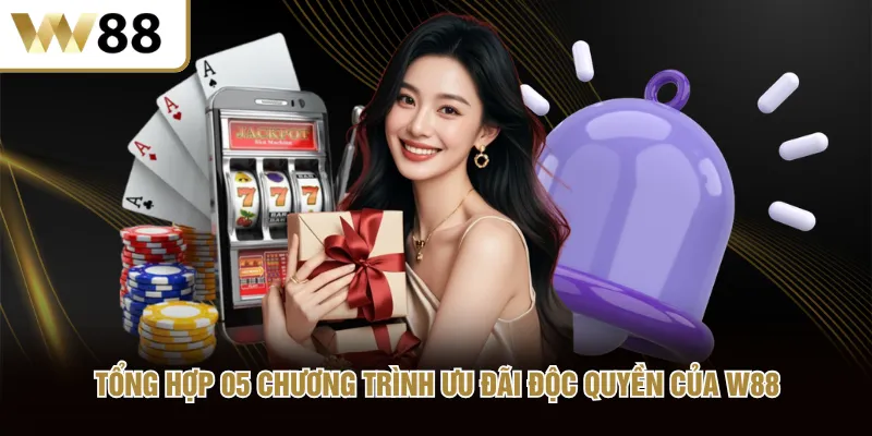 Tổng hợp 05 chương trình ưu đãi độc quyền của W88